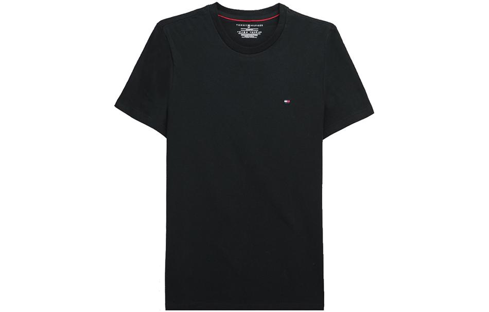 Tommy Hilfiger SS23 Американец для отдыха короткий рукав Твердый цвет круглый воротник Пуловер-футболка мужской стиль