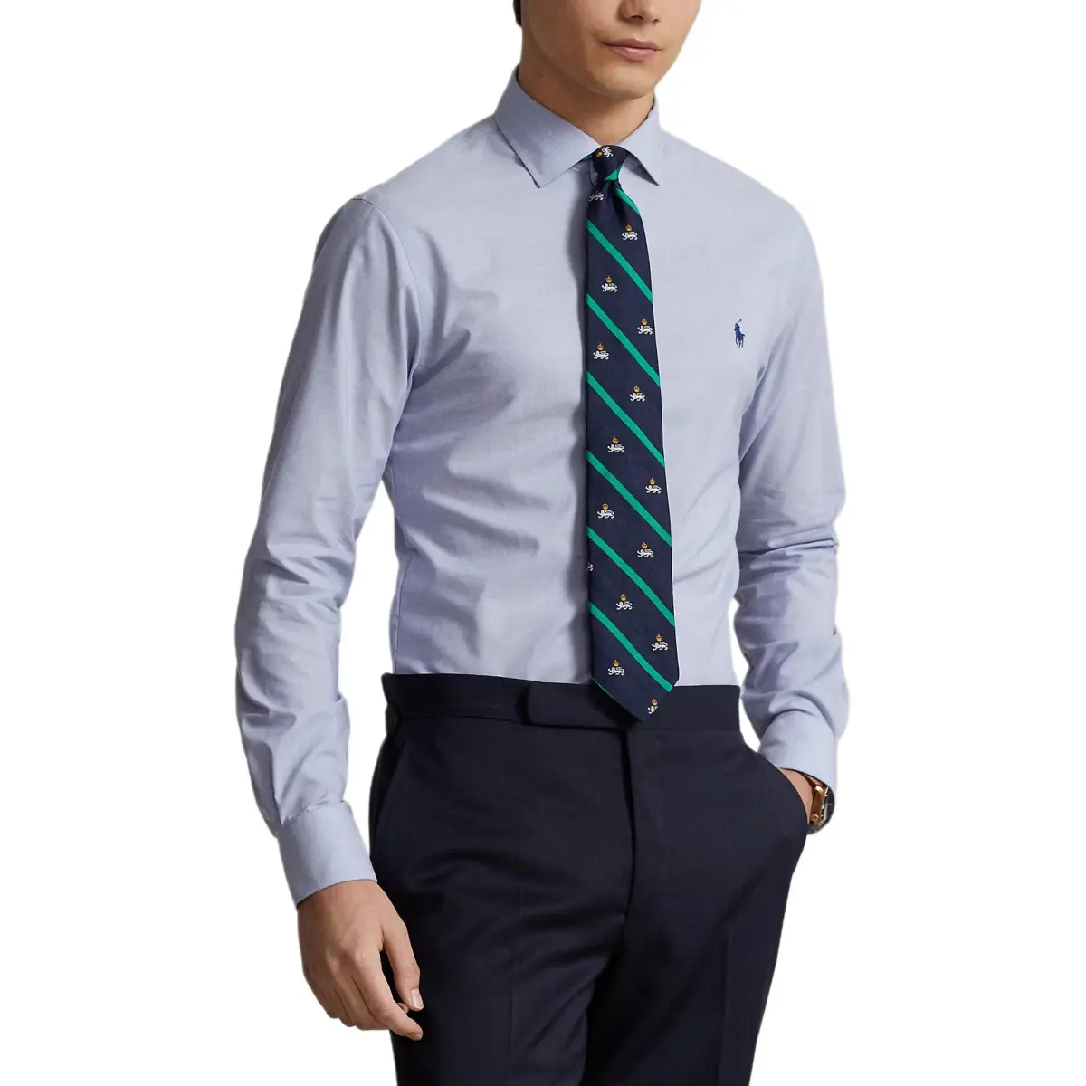 Polo Ralph Lauren Shirt Slim Fit Men's Blue Multicolor