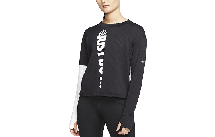 Женское худи Nike Therma Icon Clash (черное) — фото 3