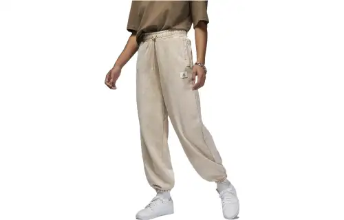 Jordan Flight Knitted Sweatpants Women's Ecru Moderate Cuffed Pants