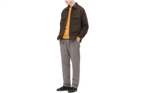 UNIQLO FW22 Straight Fit Pants Moderate Sweatpants All Men's Khaki