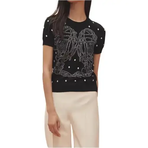 HERMES SS23 Cashmere Sweater Women's Black