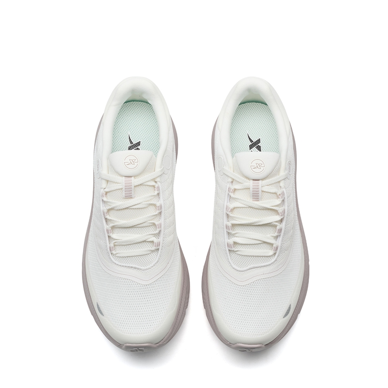 XTEP Low top Casual Long Distance Running City Commuting Running Shoes Women’s Sail White Silent Gray