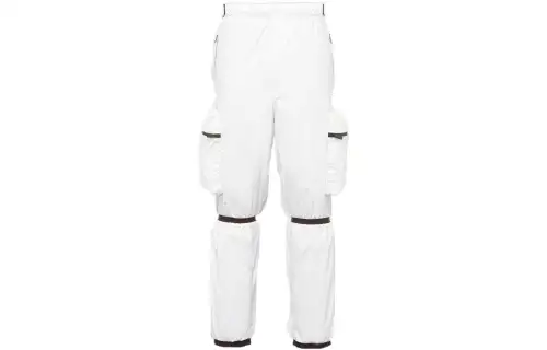 PRADA Ski Pants Men's White Straight Fit