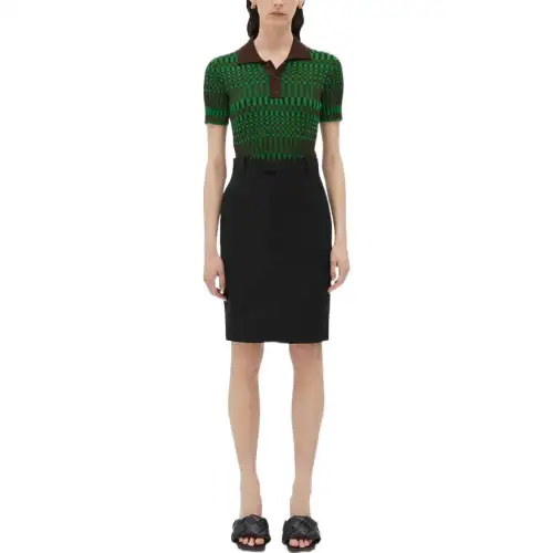 Bottega Veneta FW22 Casual Short Skirts Women's Black