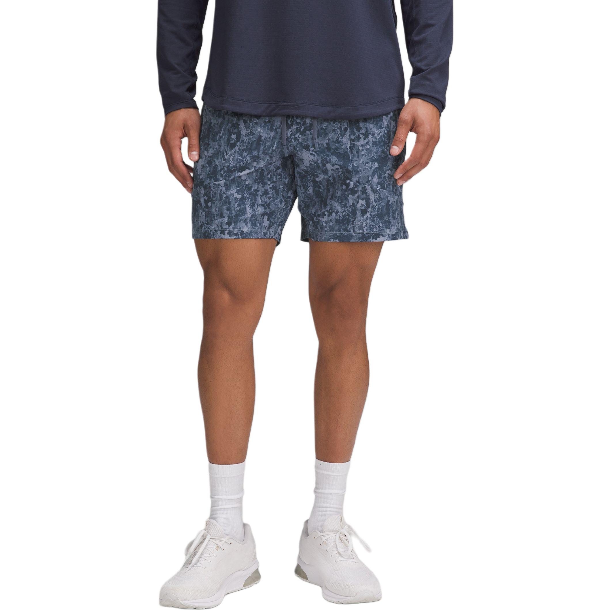 Lululemon License To Train Sports Shorts Men’s Dark Coal Mixed Color