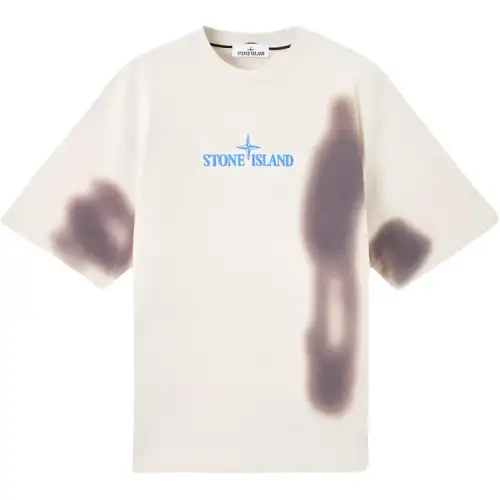 STONE ISLAND Blurry One print T shirt
