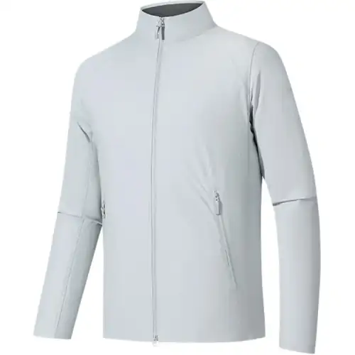 ANTA Jackets Men's Mulberry Heather Gray Stand Collar Moderate Other