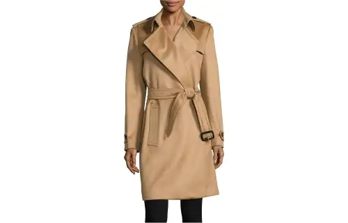 Burberry FW22 Velvet feel Coat Women's Beige