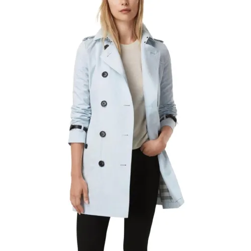 Burberry Trench Coat Women's Light Blue