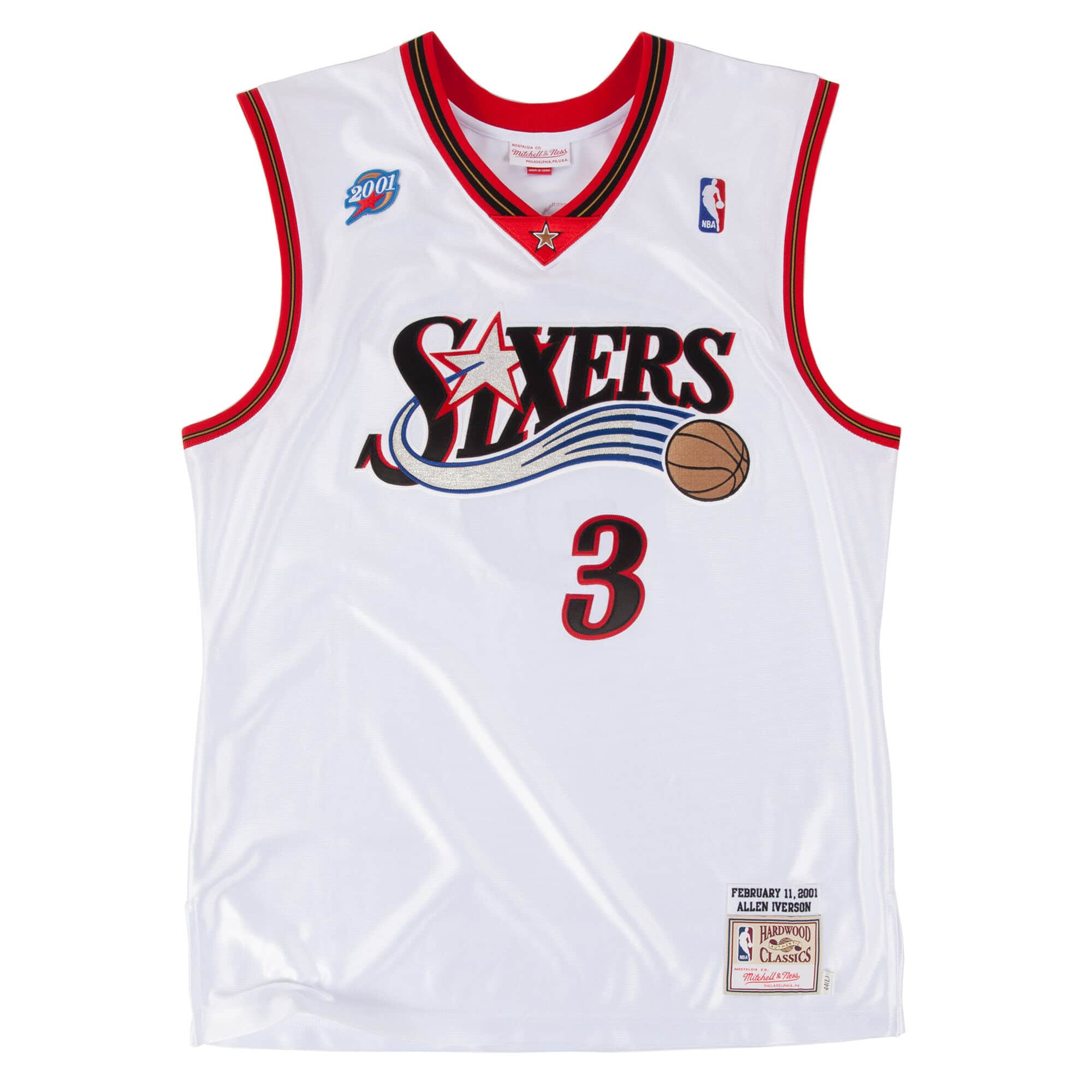 Mitchell Ness 76Ers 2001 Allen Iverson jersey