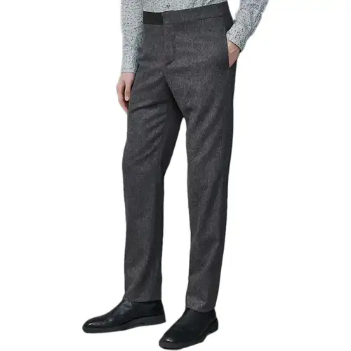 HERMES Casual Pants Men's Gray Moderate Other