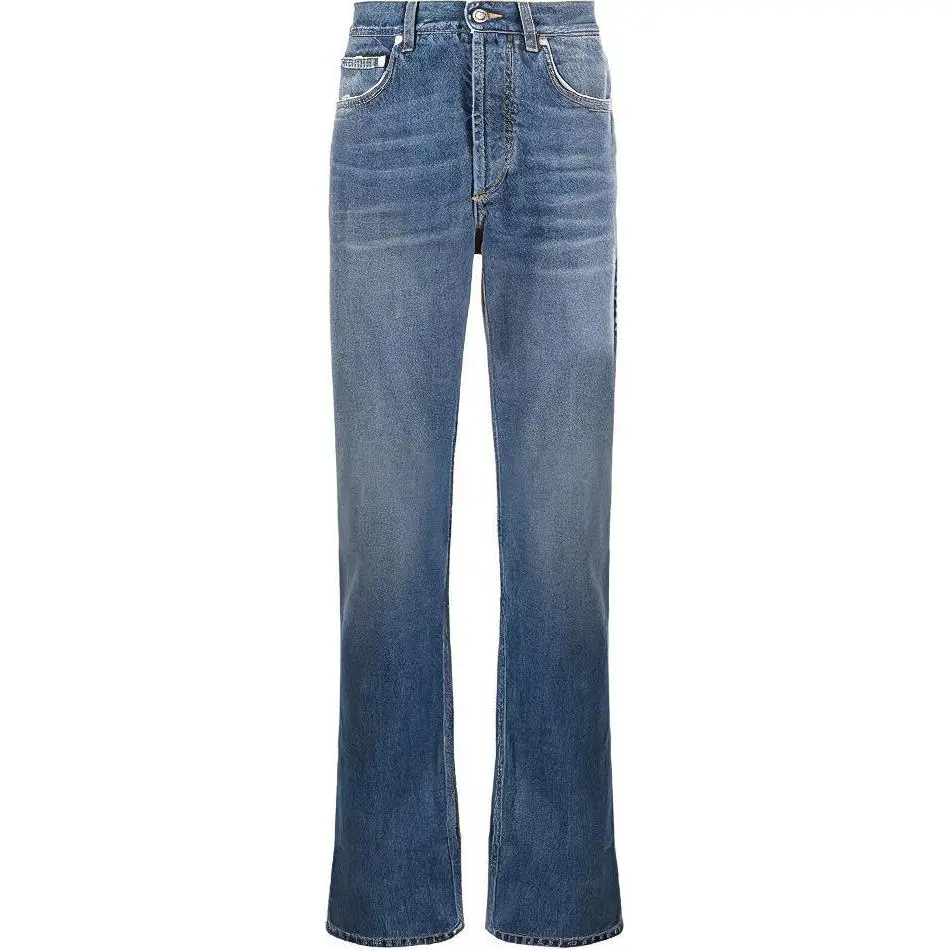 Givenchy Jeans Men's Blue Moderate Straight Fit Pants