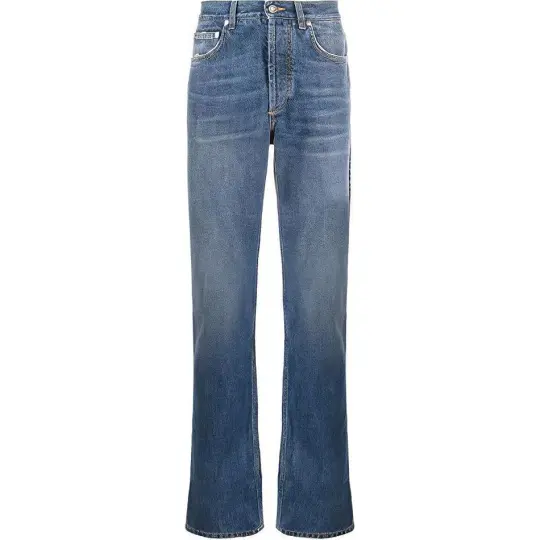 Givenchy Jeans Men's Blue Moderate Straight Fit Pants
