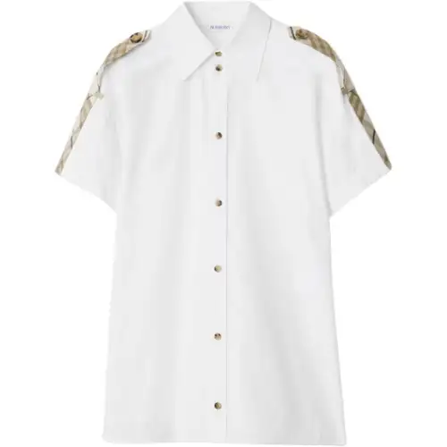 Burberry Short Sleeved Check Printed Shirt