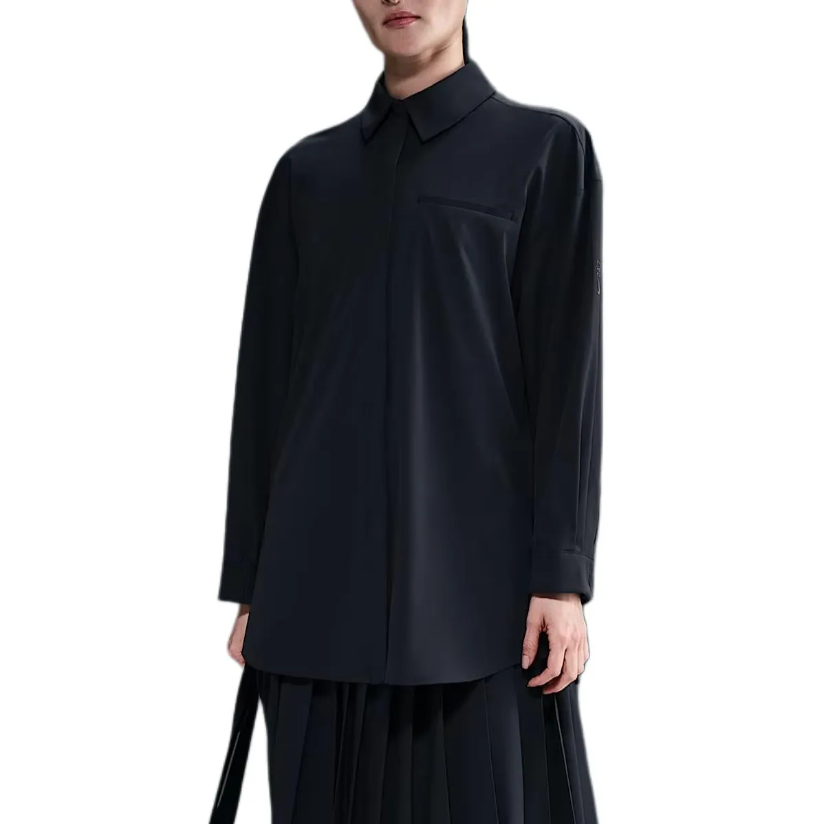 Nike Shirts Women's Black Lapel