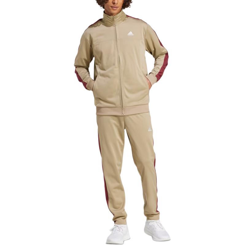 Adidas COLORBLOCK SMALL LOGO TRICOT COLORBLOCK TRACK SUIT Casual Sportswear Men's White