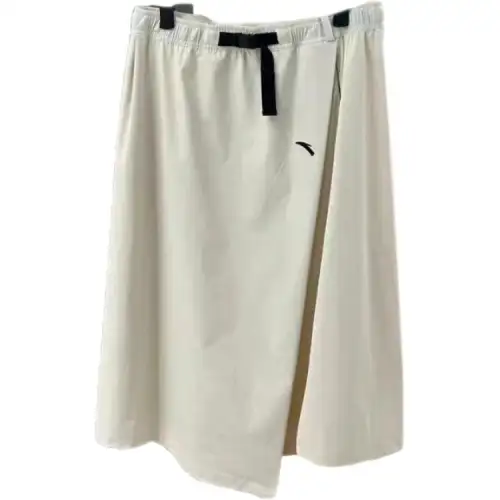 ANTA Casual Long Skirts Women's Ecru Moderate Long A Line Skirt
