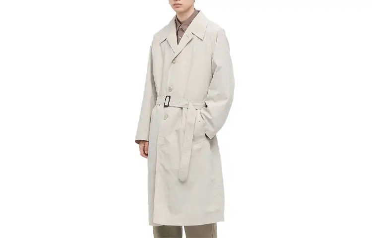 UNIQLO Trench Coat Men's Light Beige