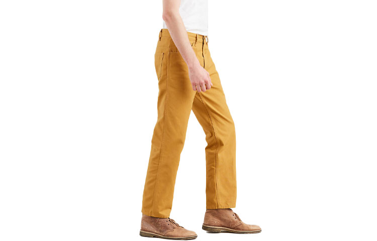 Мужские штаны Levis Straight (горчичные)