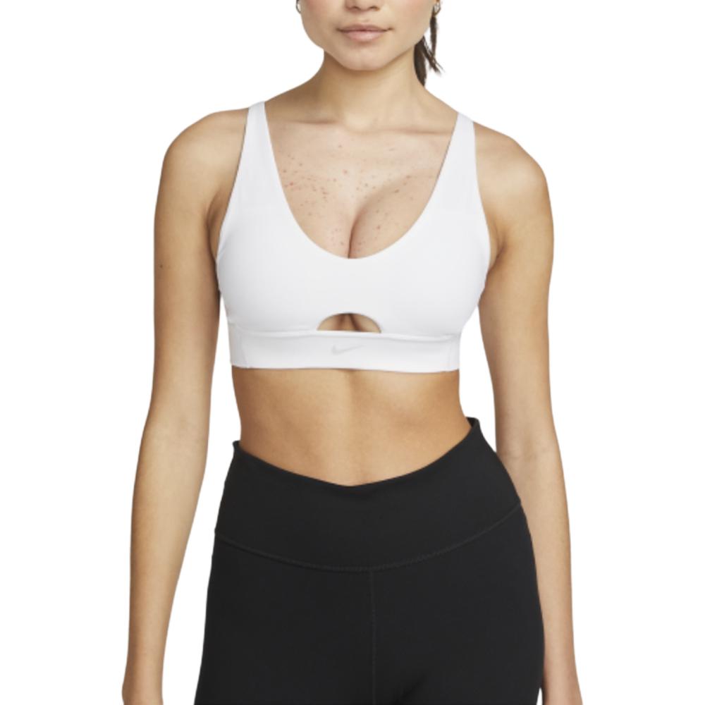 Nike Solid Color Quick Drying Medium Strength Support Padded Sports Bra Women's Dust Photon