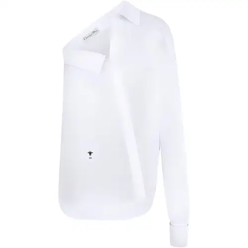 DIOR Shirts Women's White Lapel Moderate Other