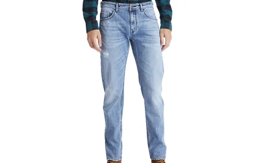 Timberland Jeans Men's Distressed Light Blue