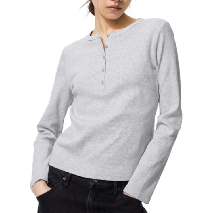 Женская футболка UNIQLO (серая)