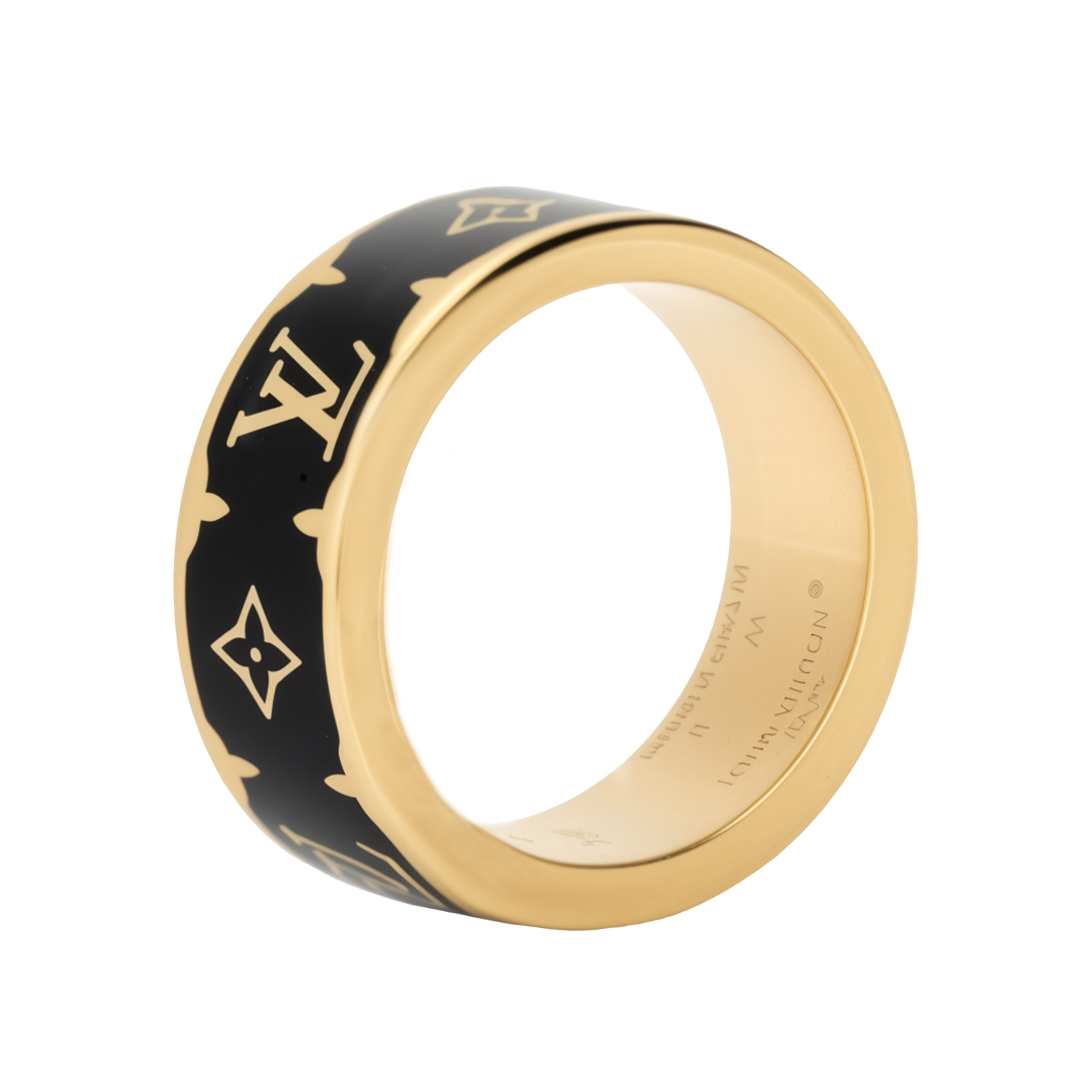 Oui Vuitton 1566 Nanogram Enamel Ring