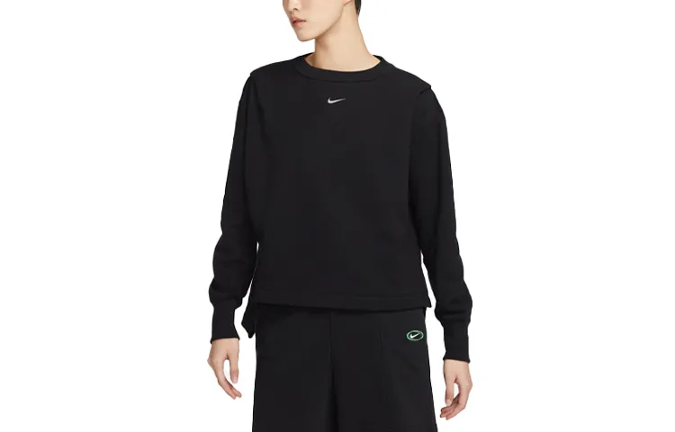 Nike Sweatshirts Women's Black Crew Neck Moderate Other