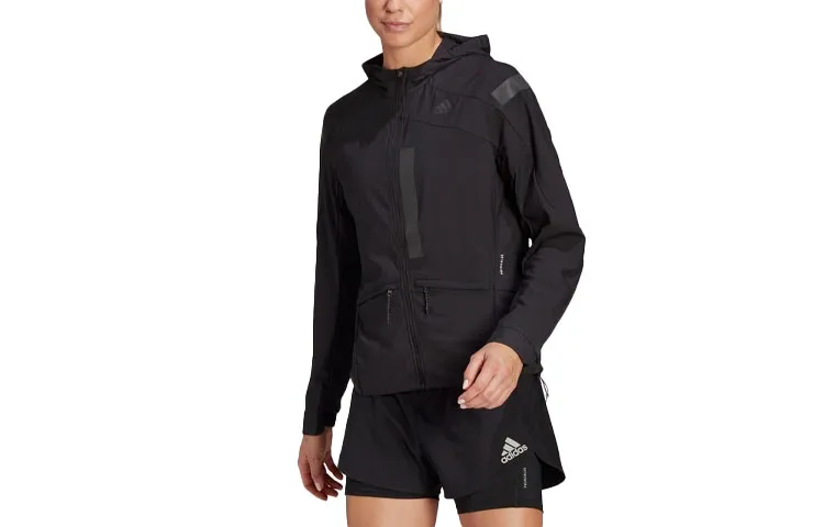 Adidas Jackets Women's Black Hooded Moderate Other
