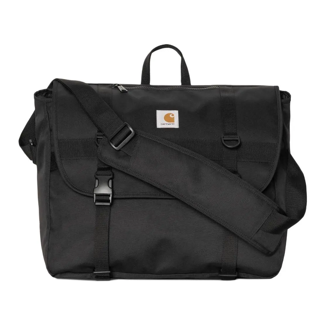 Carhartt WIP Jake Polyester Messenger Bag, Shoulder Bag, Crossbody Bag Unisex Black