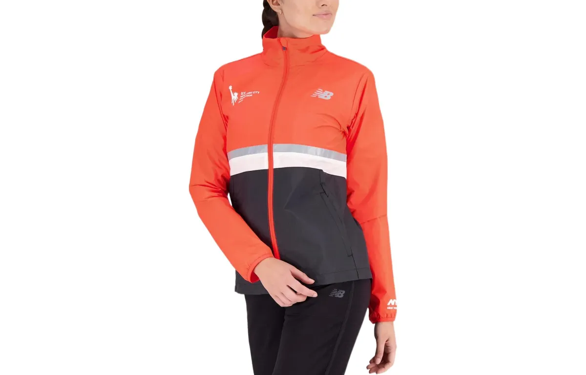 New Balance Jackets Women's Black Stand Collar Moderate Nipped-in Waist