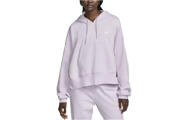 Nike Sweatshirts Women's Light Purple Hooded Moderate