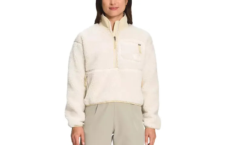 THE NORTH FACE Sweatshirts Women's White Turtleneck Moderate Straight Fit