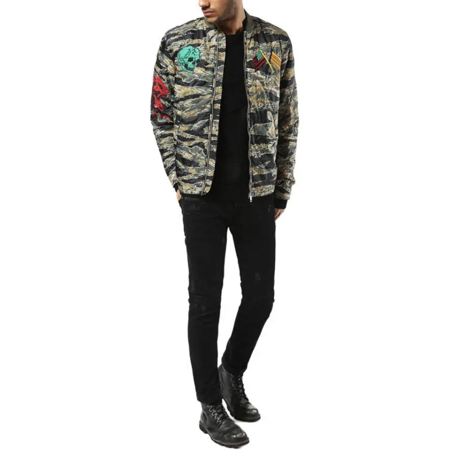 DIESEL Puffer Jacket Men's Yellow