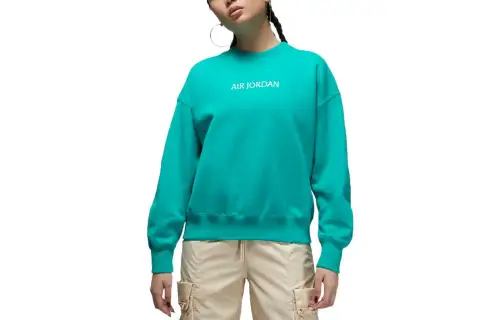 Jordan Sweatshirts Women's New Jadeite Crew Neck Moderate Regular