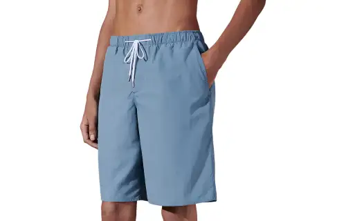 HERMES Casual Shorts Men's Light Gray Blue
