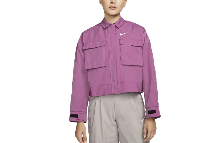 Nike Jackets Women's Burgundy Lapel Moderate Other