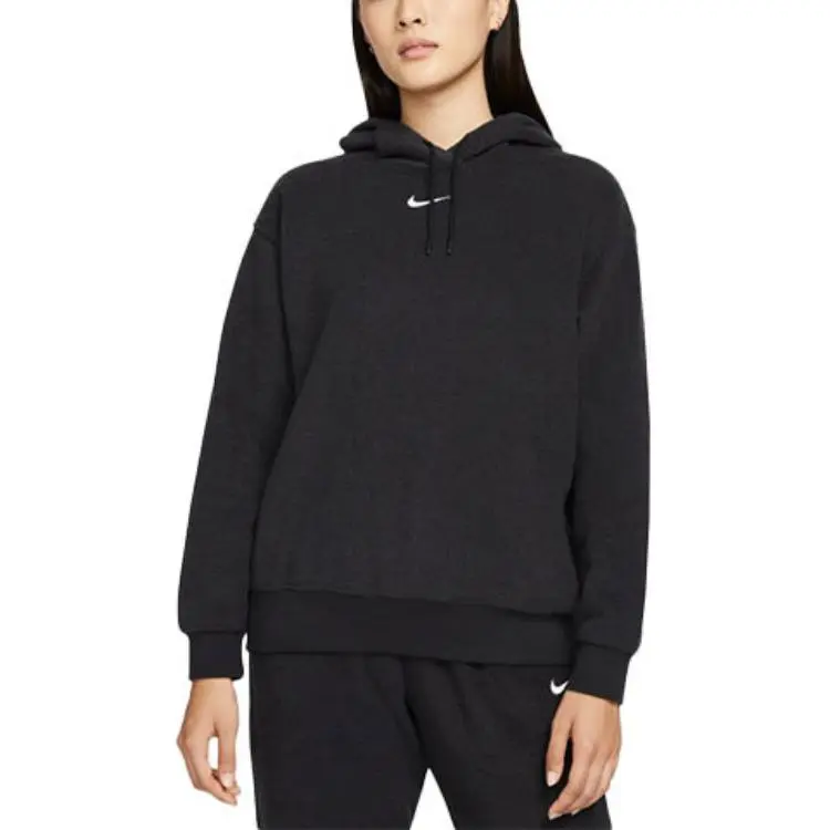 Nike Sweatshirts Women's Black Hooded Moderate Regular