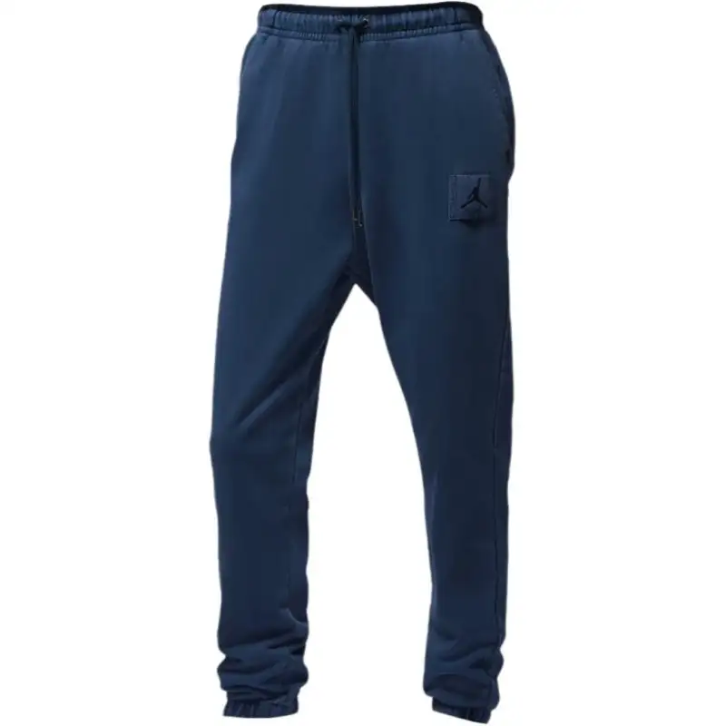 Jordan Knitted Sweatpants Men's French Blue Moderate Cuffed Pants