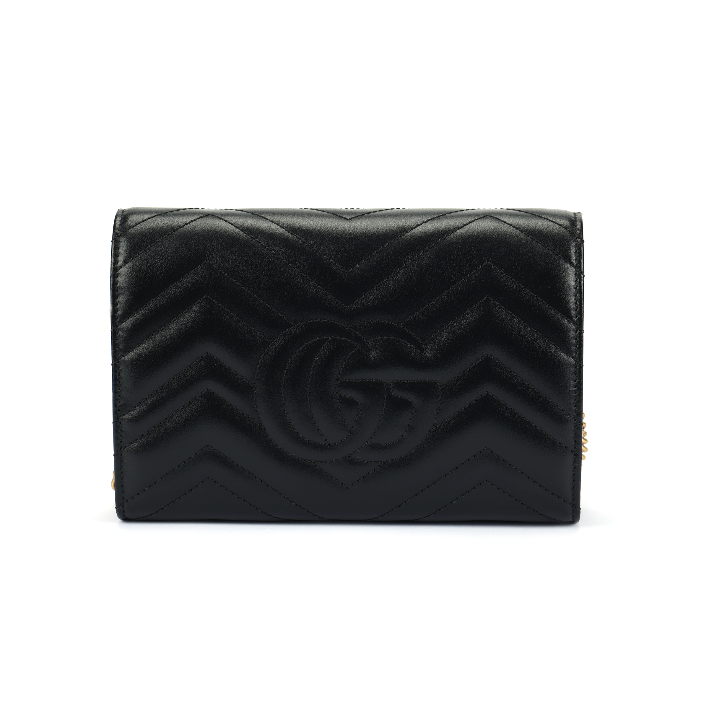 Женская сумка Gucci GG Marmont Logo (черная) — фото 3