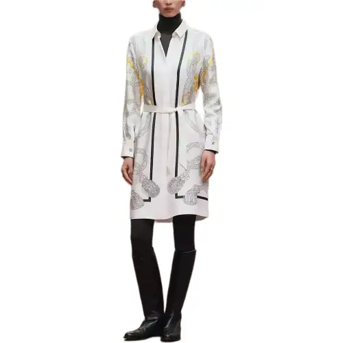 HERMES FW25 Long Sleeved Dress Women's