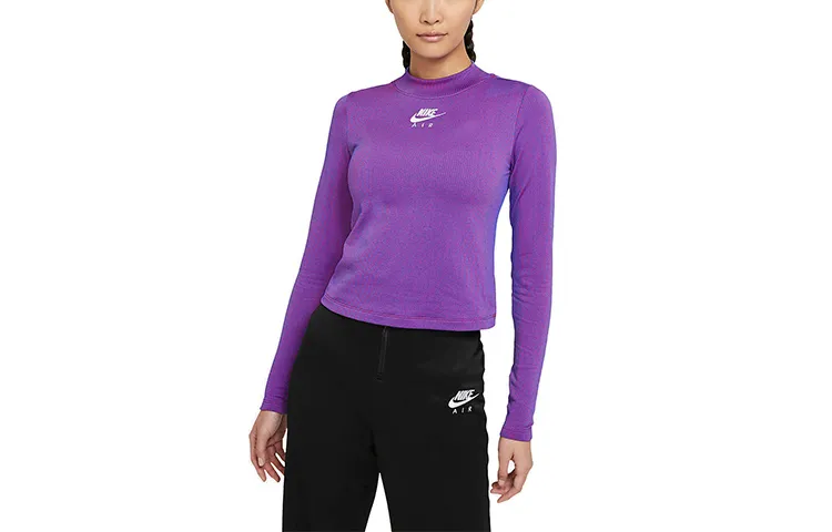 Nike T-Shirts Women's Raspberry Red Stand Collar Moderate Other