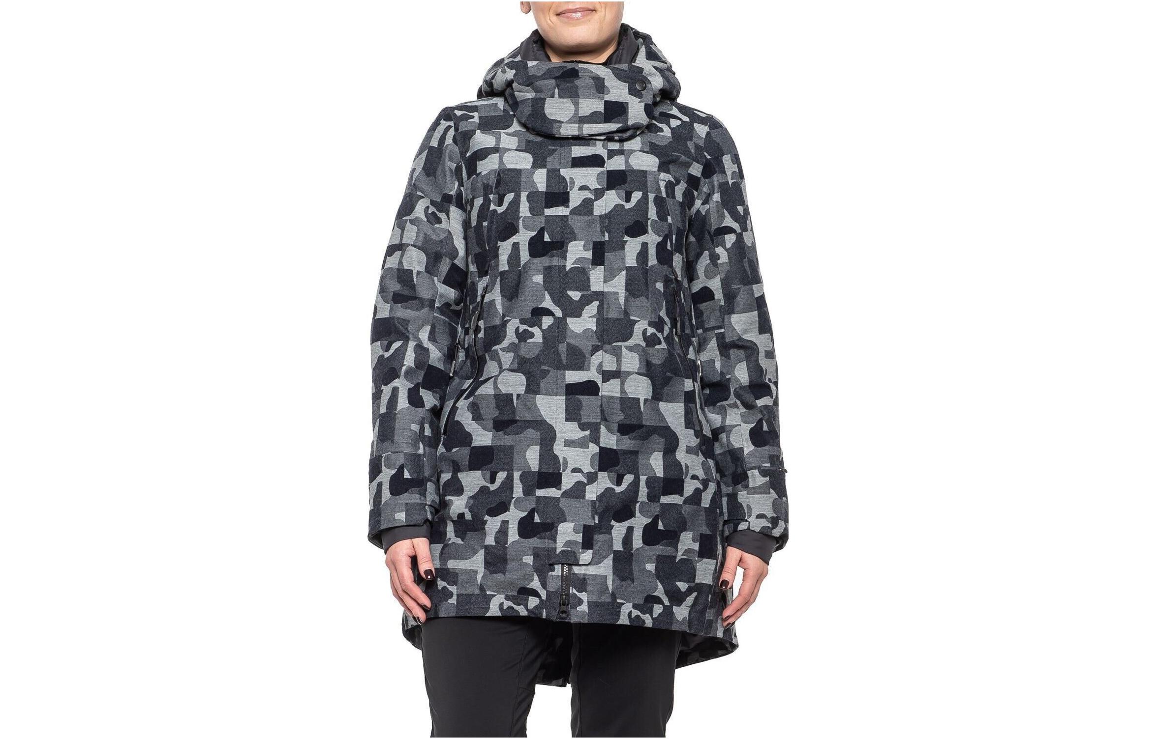 Женская куртка The North Face THE NORTH FACE (серая камуфляжная)