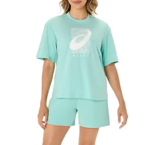 Asics TRAINING CORESPIRAL Drop Shoulder Sleeve T Shirt Women's Oasis Green