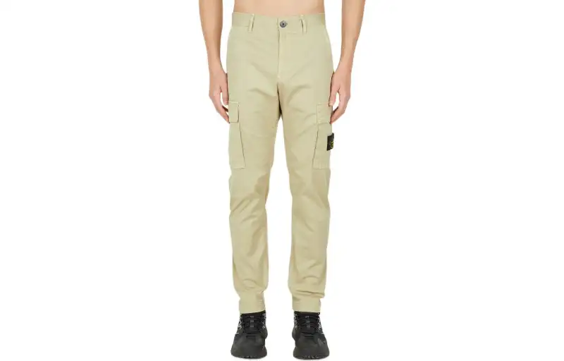 STONE ISLAND Logo Patch Detail Cargo Pants