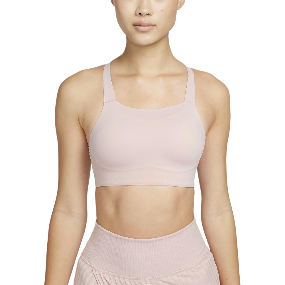 Nike Swoosh Luxe Medium Support Padded Sports Bra Women's Oxford Pink