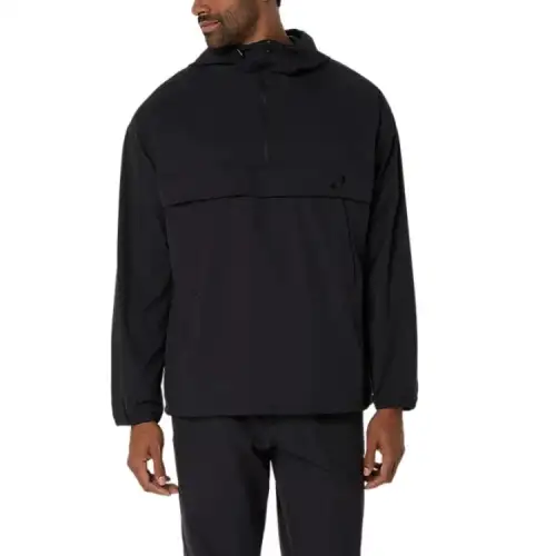ASICS Jackets Men's Black Hooded Moderate Other