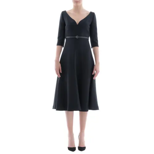 DIOR SS22 Short Sleeved Dress Women's Black